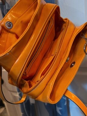 Women's Orange Bag - Sleek Everyday Shoulder Bag